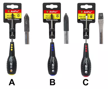 RUUVIMEISSELIT AmPro - Ruuvitaltat PZ - 4440 - 1