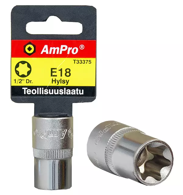 E-TORX-HYLSYT 1/2" AmPro - Hylsyt 1/2" - 4520 - 1