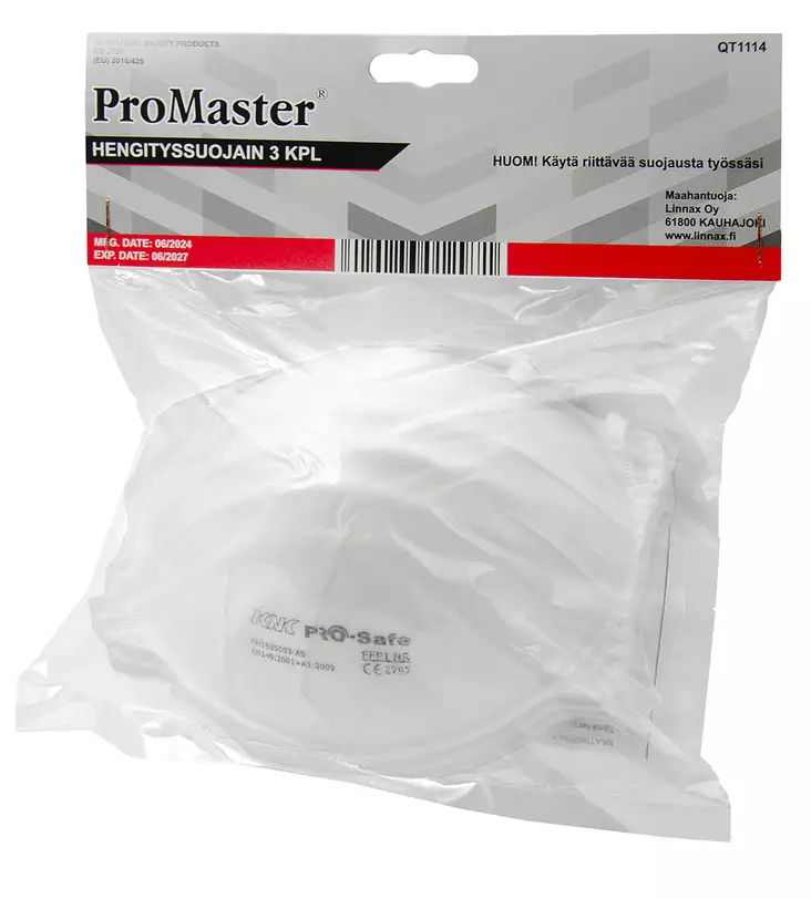 HENGITYSSUOJAIN 3KPL FFP1 - P1 luokan hengityssuojaimet - 2580 - 1