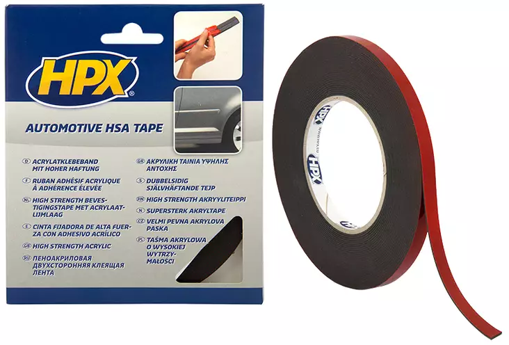 KAKSIPUOLINEN VOIMATEIPPI HSA 9MM X 10M - Eristys- ja kaksipuoleiset teipit - 6290 - 1