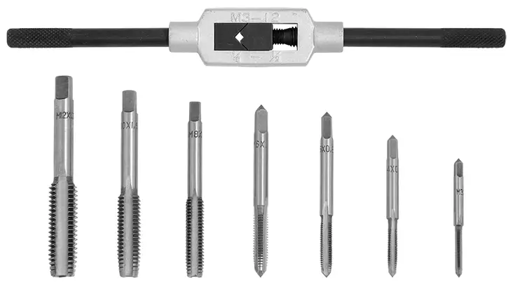 KIERRETAPPISARJA M3-M12 + VÄÄNNIN 8-OSAA - Kierretappisarjat - 6970 - 1