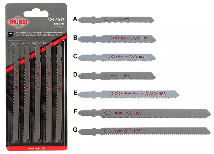 KUVIOSAHANTERÄT T-KARA RUKO HSS - Kuvio- ja puukkosahanterät - 4630 - 1