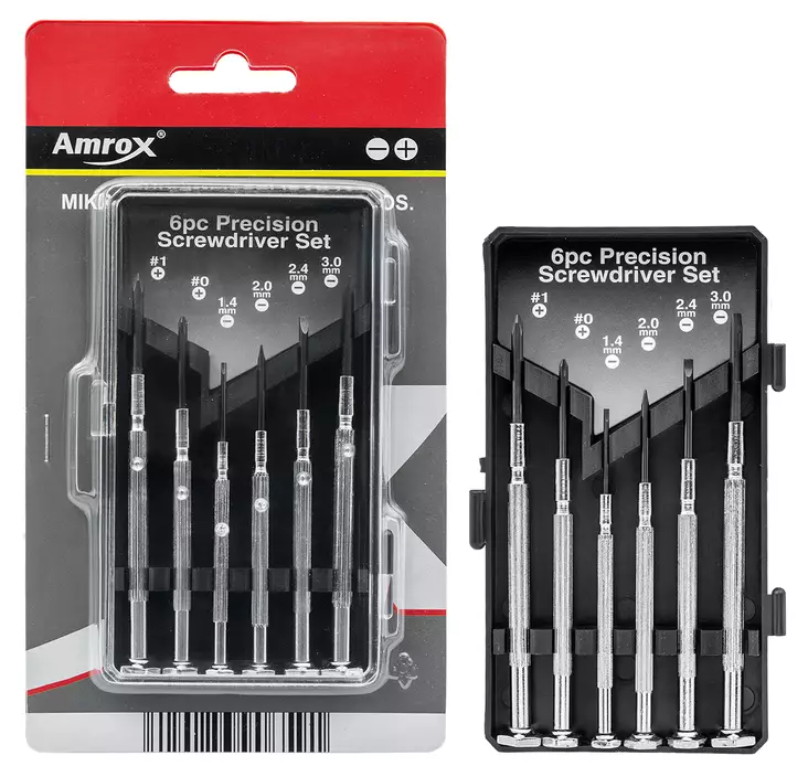 MIKRORUUVIMEISSELISARJA 6-OS. - Ruuvitalttasarjat - 19930 - 1