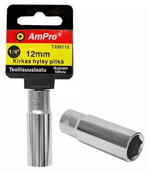 PITKÄT HYLSYT 1/4" 6PT AmPro - Hylsyt 1/4" - 4510 - 1