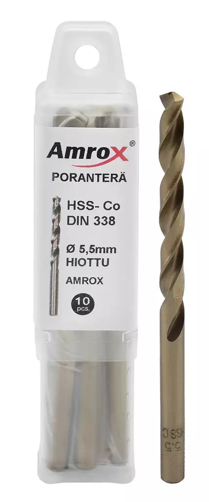 PORANTERÄ HSS-CO DIN 338 TEOLLISUUSPAKKAUS - Kierukkaporanterät HSS-Co5 - 30630 - 1