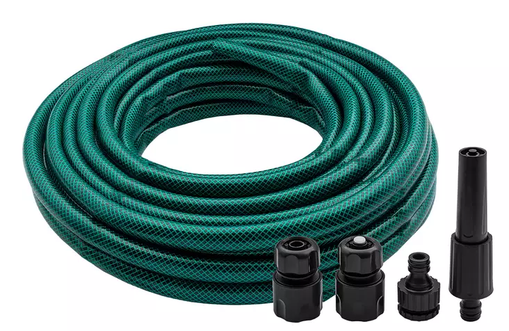 PUUTARHALETKU 5/8" 20M SPIKE LIITTIMILLÄ - Puutarhaliittimet, -pistoolit ja -letkut - 31890 - 1