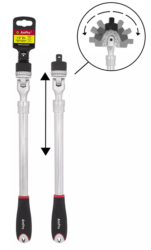 RÄIKKÄVÄÄNNIN 1/2" 457-610MM - Räikkävääntimet - 7720 - 1