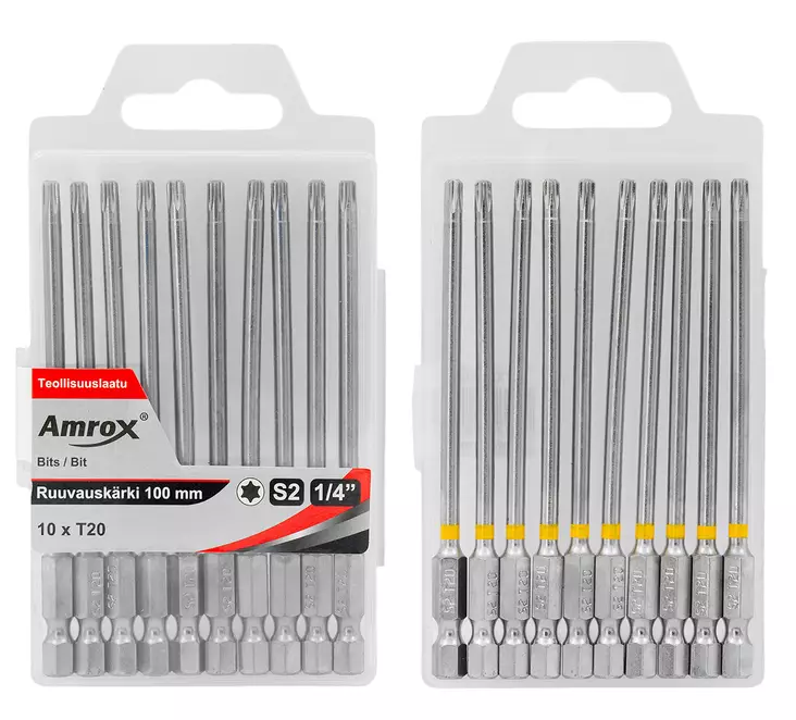 RUUVAUSKÄRKISARJA T20 X 100MM. VÄRIKOODILLA - Ruuvauskärjet ja -sarjat - 30900 - 1