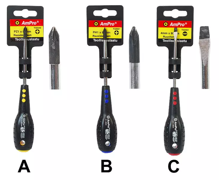 RUUVIMEISSELIT AmPro - Ruuvitaltat PZ - 4440 - 1