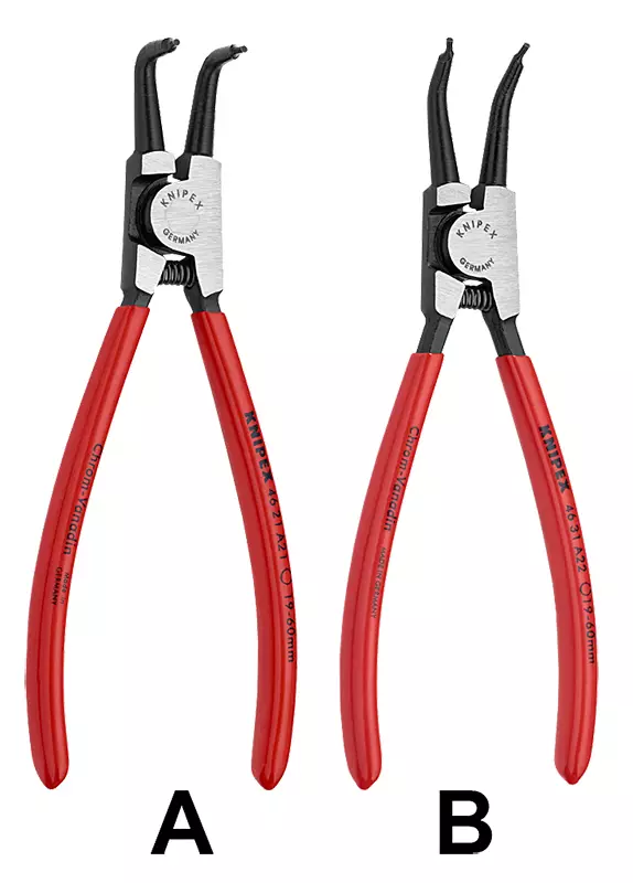 TAIVUTETUT ULKOPUOLISET LUKKORENGASPIHDIT Knipex - Lukkorengaspihdit - 8200 - 1