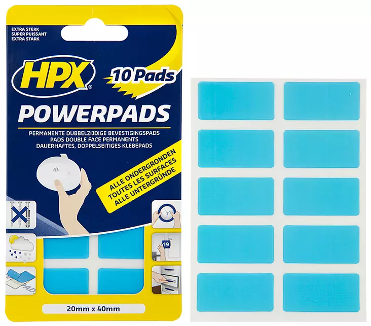 TEIPPIPALA 10KPL KAKSIPUOLINEN KIRKAS 20MM X 40MM - Eristys- ja kaksipuoleiset teipit - 5570 - 1