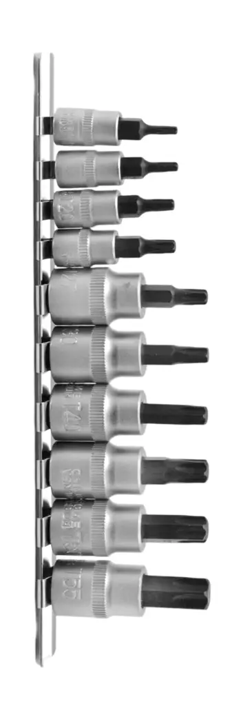TORX-KÄRKIHYLSYSARJA 1/4" 3/8" 10-OS. - Hylsysarjat 1/4" vääntiöllä - 18590 - 1