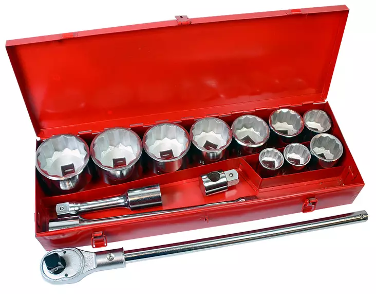 TYÖKALUSARJA 1" 12PT 15-OS. - Hylsysarjat 1" vääntiöllä - 2110 - 1