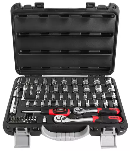 TYÖKALUSARJA 1/4" 3/8" MM/SAE 68-OS. - Hylsysarjat 1/4" vääntiöllä - 4251 - 1