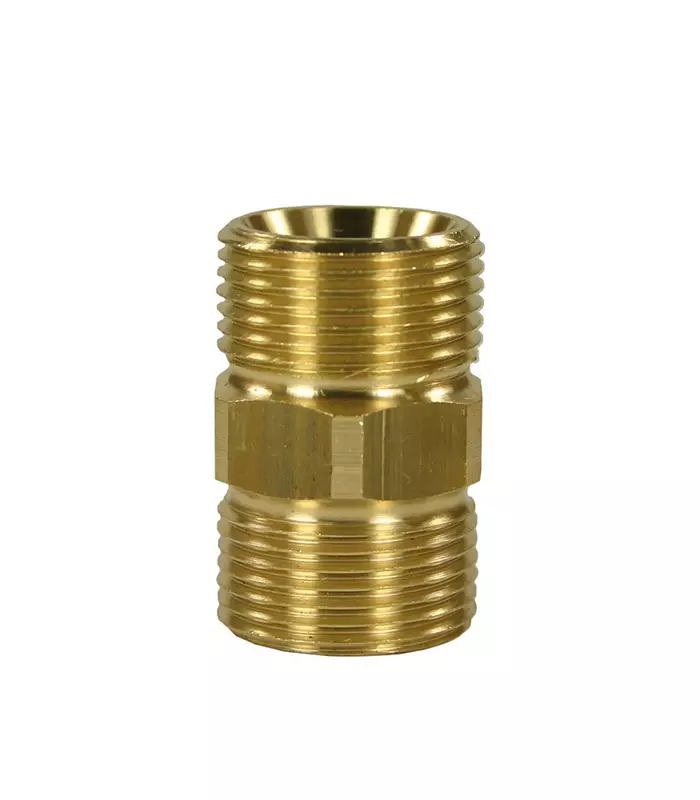 KAKSOISNIPPA M22x1,5 U/U JATKOMUHVI MESSINKI - Clen kaksoisnipat ja liittimet - 10951 - 1