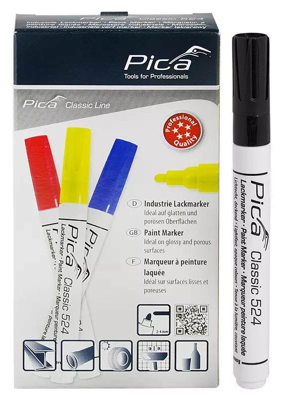 MAALITUSSI MUSTA 2-4MM - Merkintätuotteet - 7781 - 1