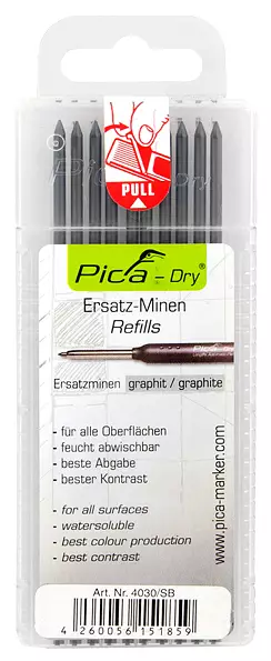 MERKINTÄKYNÄN LYIJY MUSTA DRY BLISTER - Merkintätuotteet - 4601 - 1