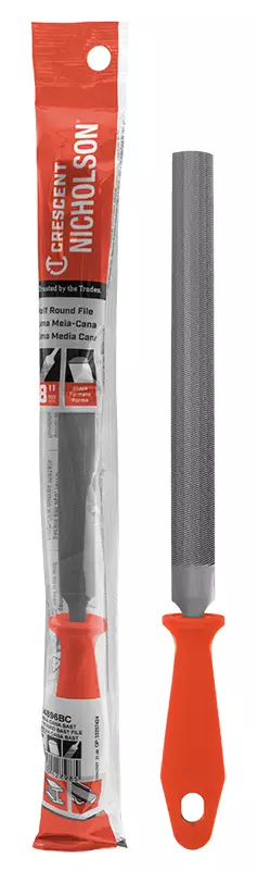 METALLIVIILA VARRELLA 200MM PUOLIPYÖREÄ KARKEA - Viilat ja raspit - 6561 - 1