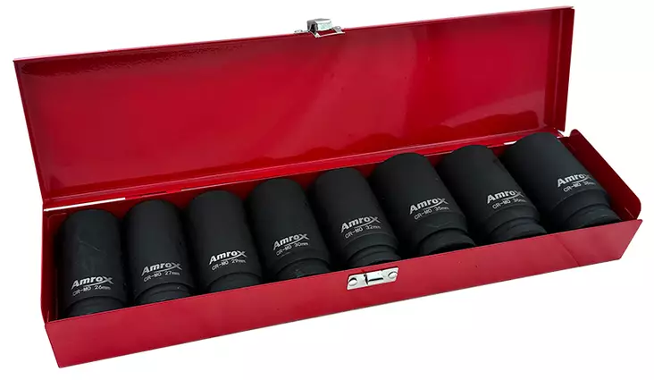 PITKÄ VOIMAHYLSYSARJA 3/4" 8-OS. - Voimahylsy 3/4" pitkä - 19181 - 1