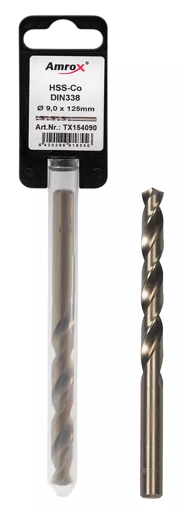 PORANTERÄ HSS-CO DIN 338 YKSITTÄISPAKKAUS - Kierukkaporanterät HSS-Co5 - 30631 - 1