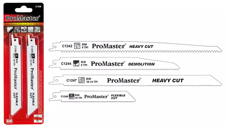 PUUKKOSAHANTERÄT BI-METALLI ProMaster - Kuvio- ja puukkosahanterät - 4631 - 1