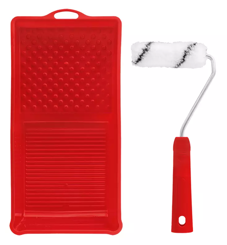 TELASETTI MUSTARAITA 12MM/100MM 3-OS. POLYESTER - Telarullat, varret ja setit - 14781 - 1