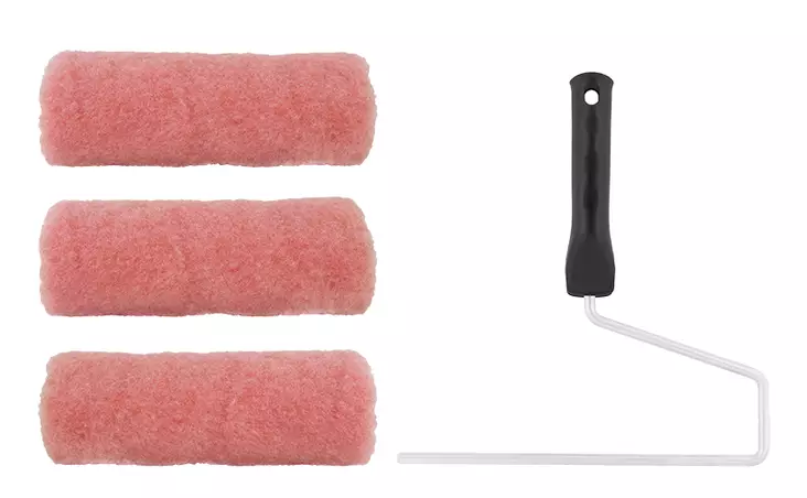 TELASETTI ROOSA 250MM 4-OS. - Telarullat, varret ja setit - 8921 - 1