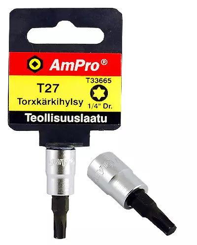TORX-KÄRKIHYLSYT 1/4" AmPro - Hylsyt 1/4" - 4511 - 1