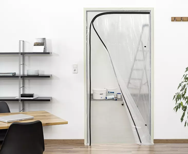 VETOKETJUOVI L-MALLI MUOVI 220CMX120CM - Rajaus ja suojaus - 15851 - 1