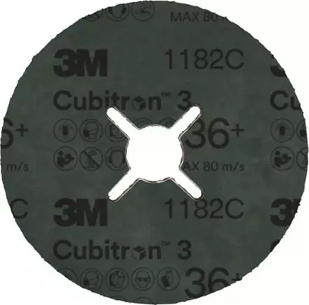 3M™ CUBITRON™ 3 FIIBERI LAIKKA 1182C, 36+, 125 MM X 22 MM - Katkaisulaikat metallille - 34952 - 2
