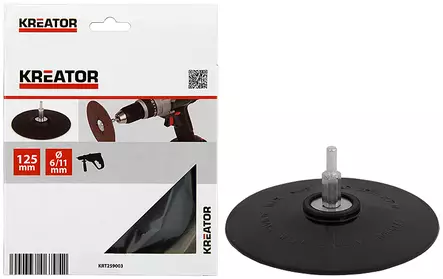 HIOMA-ALUSTA 125MM PORAKONEESEEN - Muut hiomatuotteet - 6002 - 1