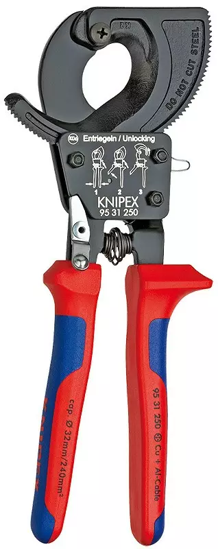 KAAPELILEIKKURIT 250 MM (Al-Cu 32 MM/240 MM2) - Kaapeli- ja teräsköysileikkurit - 7812 - 1