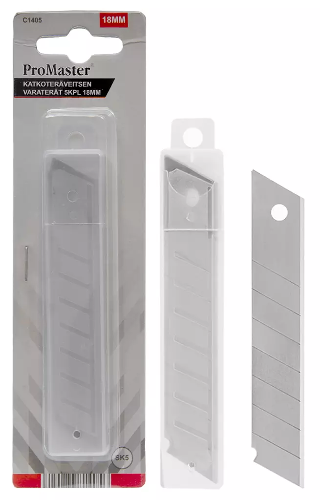 KATKOTERÄVEITSEN VARATERÄT 18MM 5KPL - Veitset ja varaterät - 2742 - 1