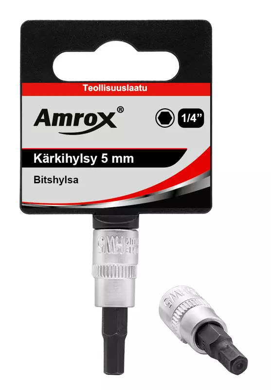 KUUSIOKÄRKIHYLSYT 1/4" Amrox - Hylsyt 1/4" - 15912 - 1