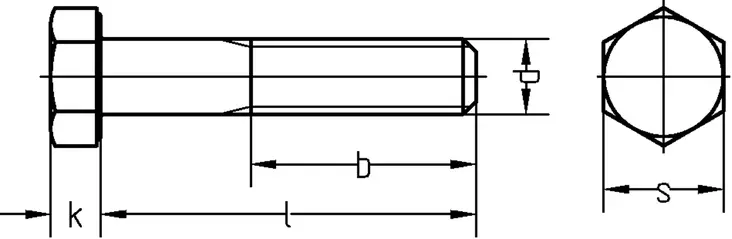 KUUSIORUUVI OSAKIERRE DIN933 ZN - Pultit ja mutterit - 31862 - 1