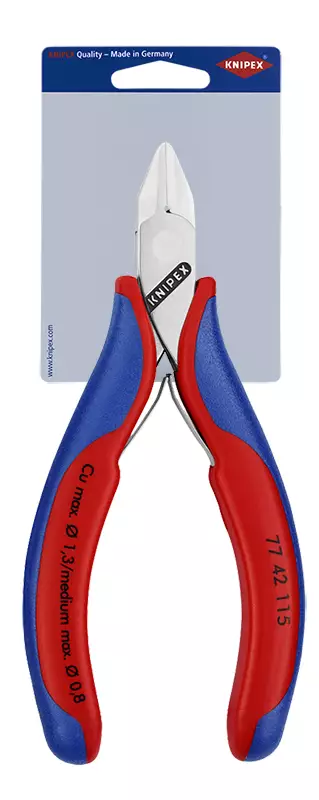 MIKROSIVULEIKKURIT 115 MM MEDIUM WIRE 0,8 MM - Elektroniikkapihdit ja tarkkuustyökalut - 7842 - 1