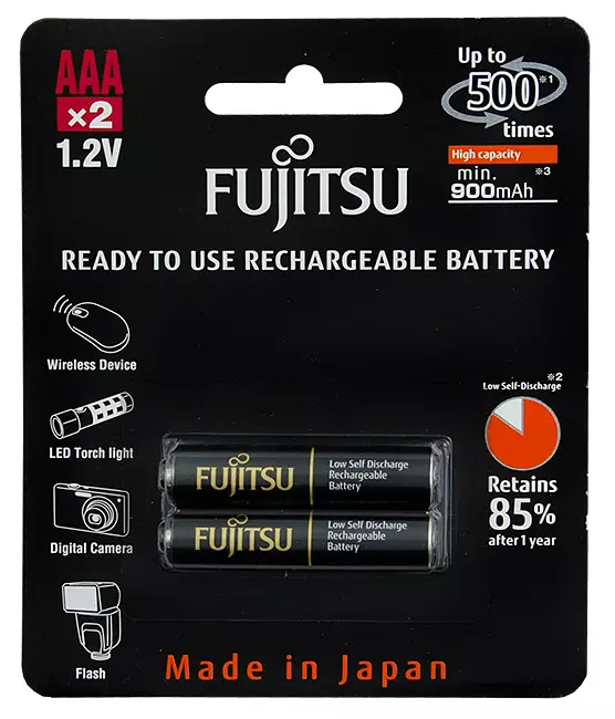 PARISTOAKKU MUSTA AAA 2KPL 900MAH - Outlet - 3062 - 1
