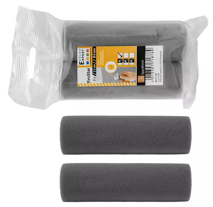 PISTOTELA VAAHTOMUOVI 110MM KOVERA 2KPL - Telarullat, varret ja setit - 16202 - 1