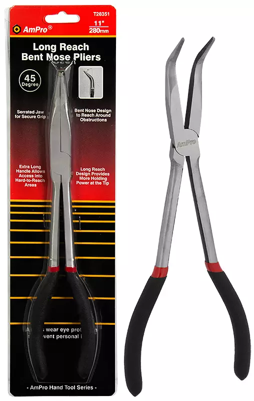 PITKÄT TAIVUTETUT KÄRKIPIHDIT 280MM - Tartuntapihdit - 6072 - 1