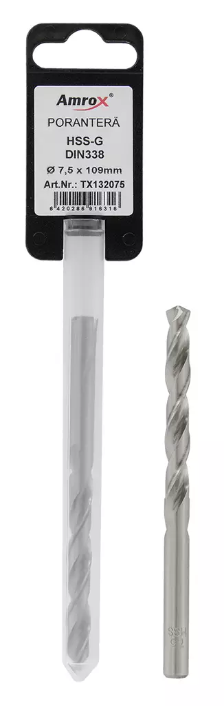PORANTERÄ HSS-G DIN 338 YKSITTÄISPAKKAUS - Kierukkaporanterät HSS-G - 30632 - 1
