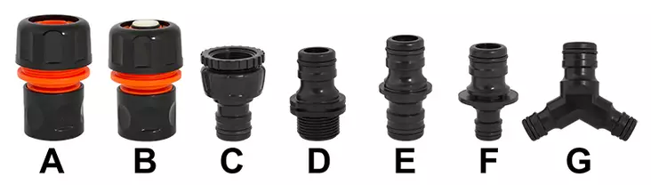 ProMaster PIKALIITTIMET MAXI Muovi - Puutarhaliittimet, -pistoolit ja -letkut - 7752 - 1