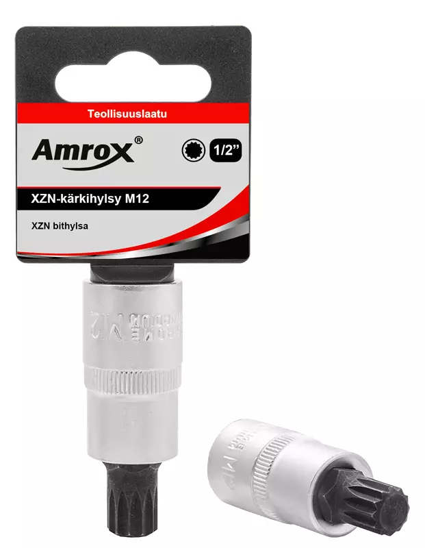 XZN-KÄRKIHYLSYT 1/2" 12PT Amrox - Hylsyt 1/2" - 15832 - 1