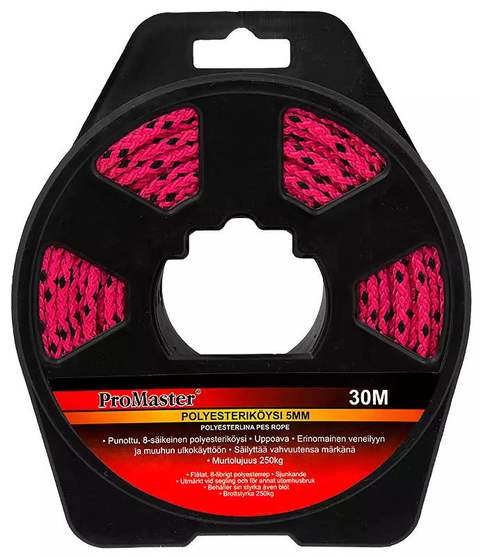 YLEISKÖYSI PES 5MMX30M PINKKI/MUSTA - Köydet - 5612 - 1