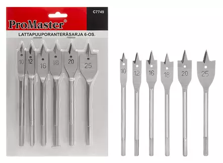 LATTAPUUPORANTERÄSARJA 6-OS. - Puuporanterät - 7713 - 1