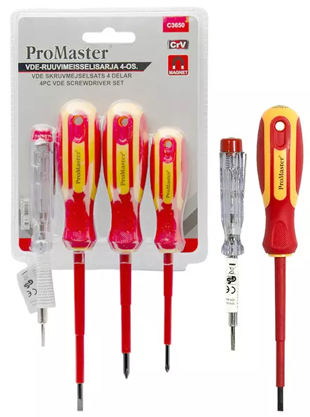 RUUVIMEISSELISARJA 4-OS. VDE - VDE-ruuvitaltat - 2943 - 1