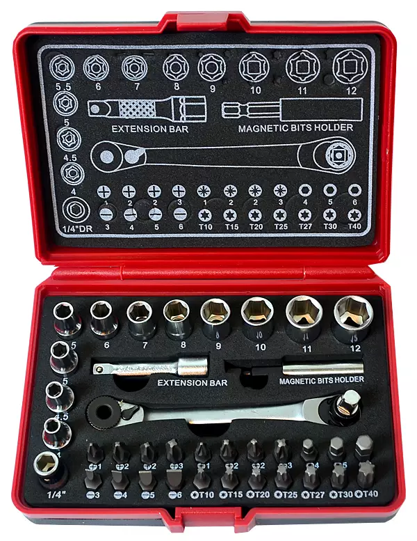 TYÖKALUSARJA 1/4" 38-OS. - Työkalusarjat - 1473 - 1