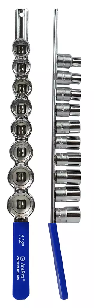 HYLSYSARJA 1/2" 12PT 18-OS. 10-32MM - Hylsysarjat 1/2" vääntiöllä - 593 - 1