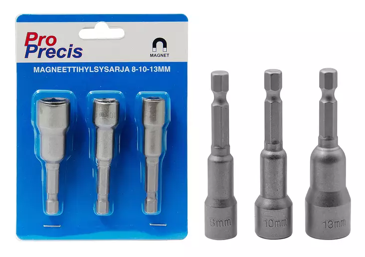 MAGNEETTIHYLSYSARJA 8-10-13MM - Ruuvauskärjet ja -sarjat - 6973 - 1