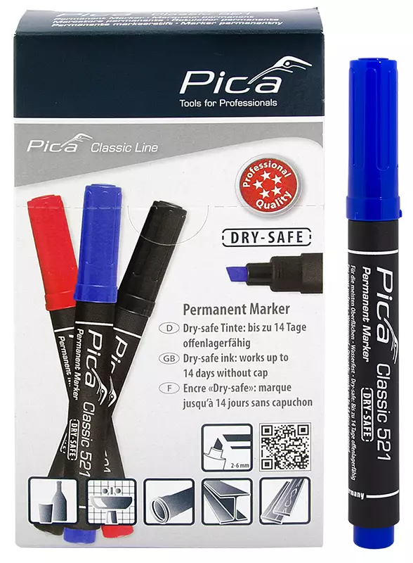 MERKINTÄTUSSI VIISTO SININEN 2-6MM - Merkintätuotteet - 7783 - 1