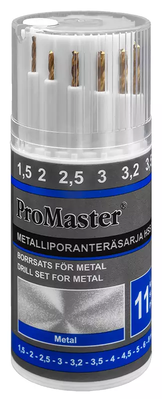 METALLIPORANTERÄSARJA 11-OS HSS MINI - Kierukkaporasarjat HSS - 16393 - 1